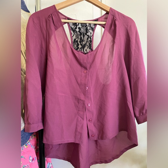 Open back lace top small sparkle and fade - Picture 3 of 5